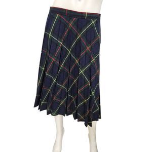 Vintage Sag Harbor Wool Blend Pleated Skirt 18